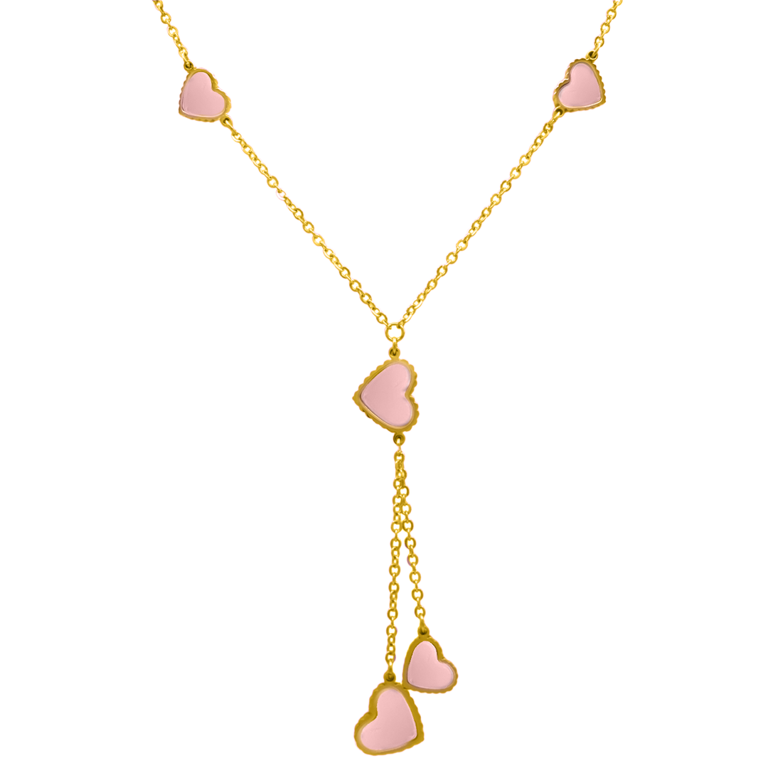 Rose Golden Hearth Kette 18K Vergoldet