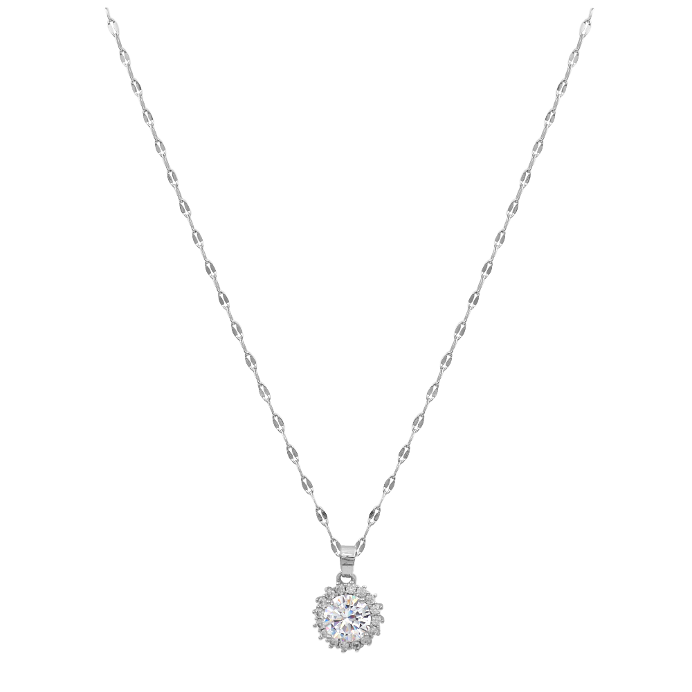 Crystal Snowflake Kette 14K Vergoldet