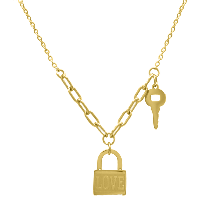 Love Lock Kette 14K Vergoldet