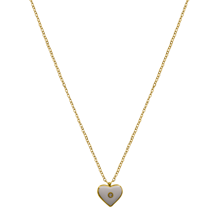 Love Stone Heart 14K Vergoldet