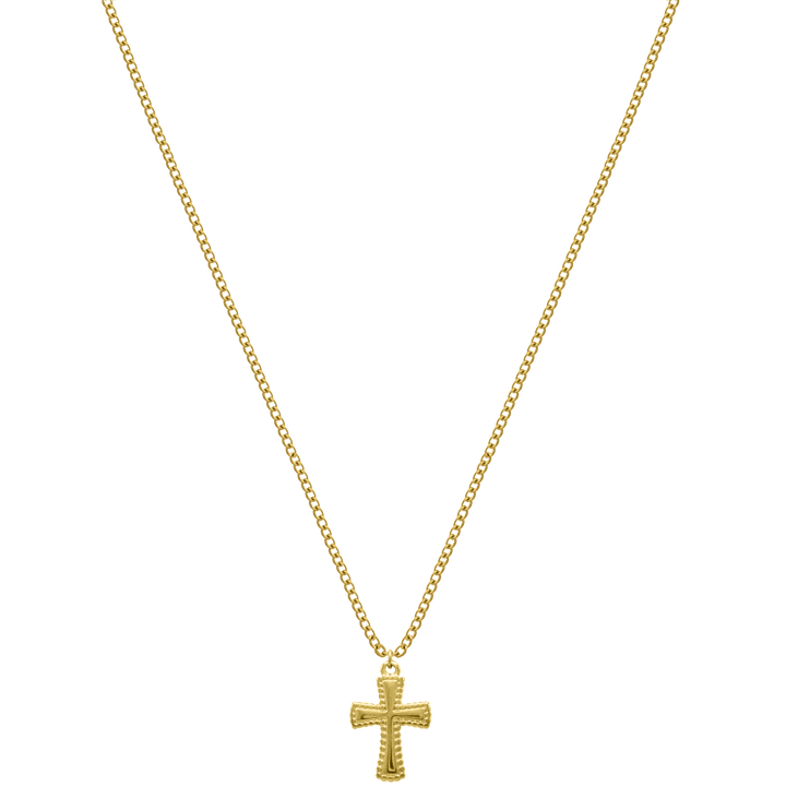 Cross Kette 14K Vergoldet