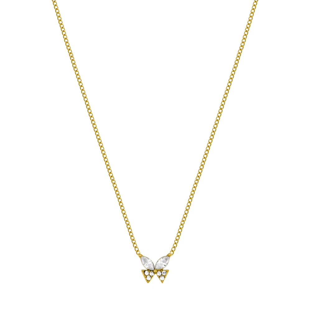 Pretty Butterfly Kette 14K Vergoldet