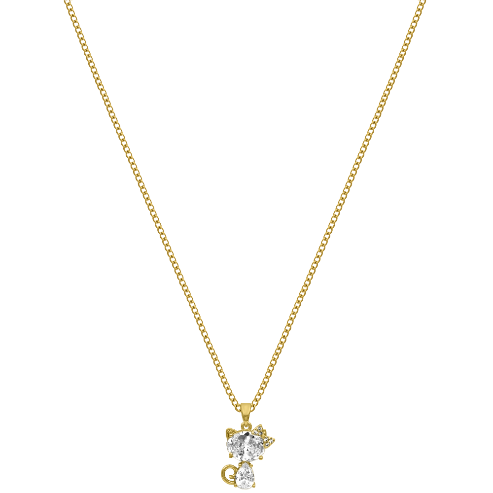 Sweet Cat Kette 14K Vergoldet