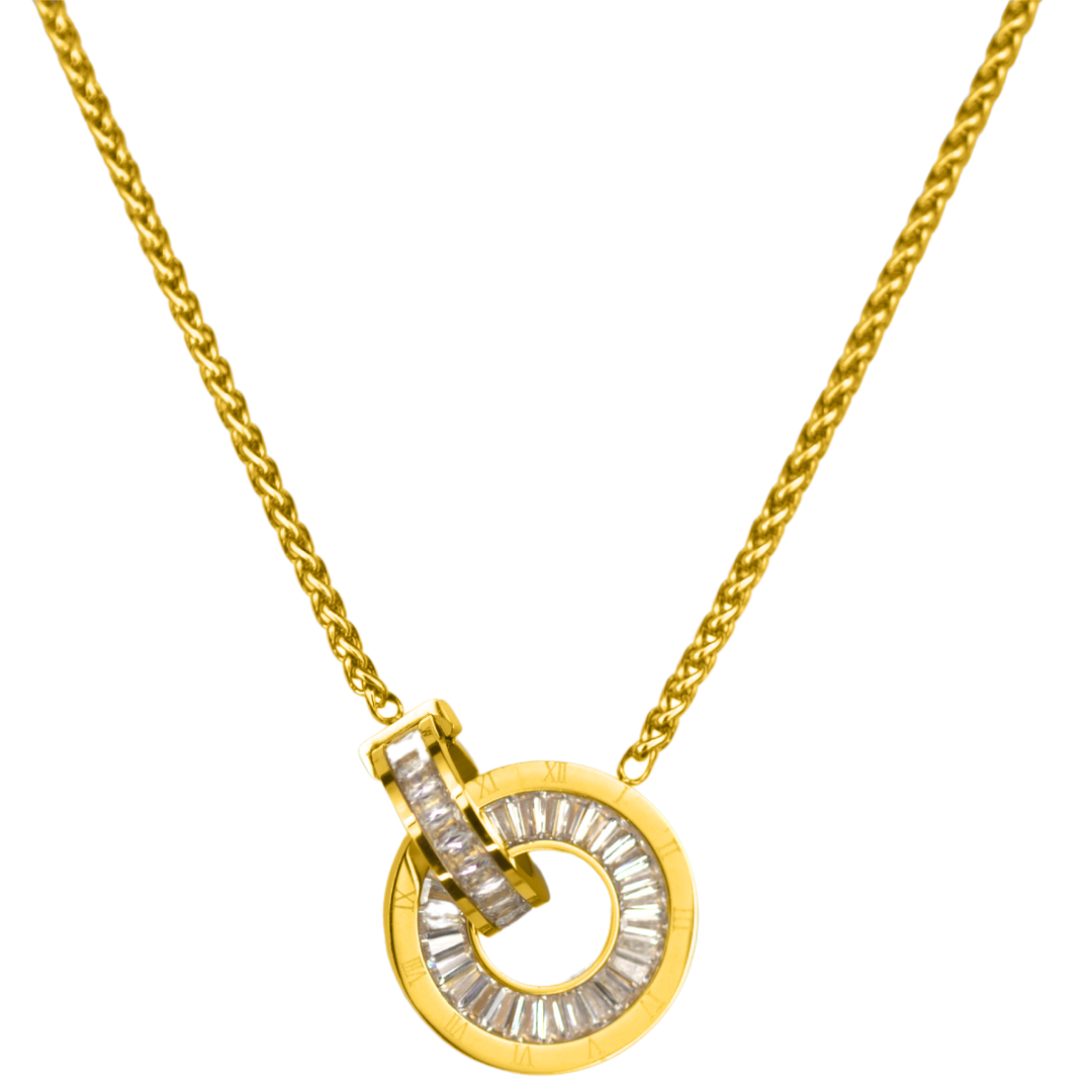 Roman Numerals Bond Kette 18K Vergoldet - Saini Jewelry