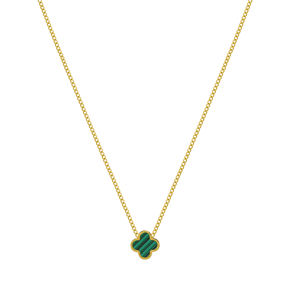 Green Classic Clover Kette 18K Vergoldet