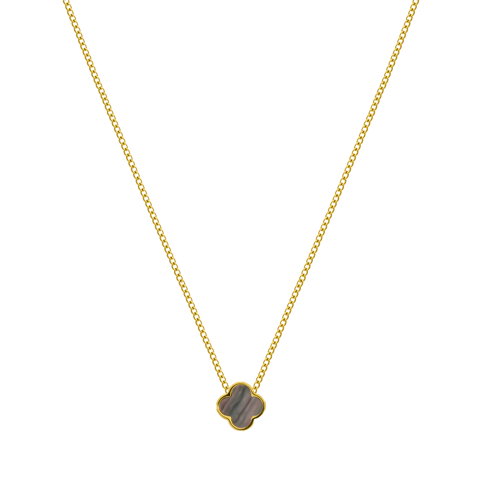 Grey Cosmos Classic Clover Kette 2.0 18K Vergoldet