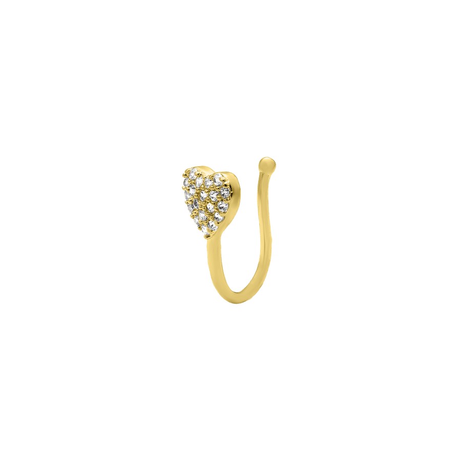 Love Heart Earcuff 14K Vergoldet