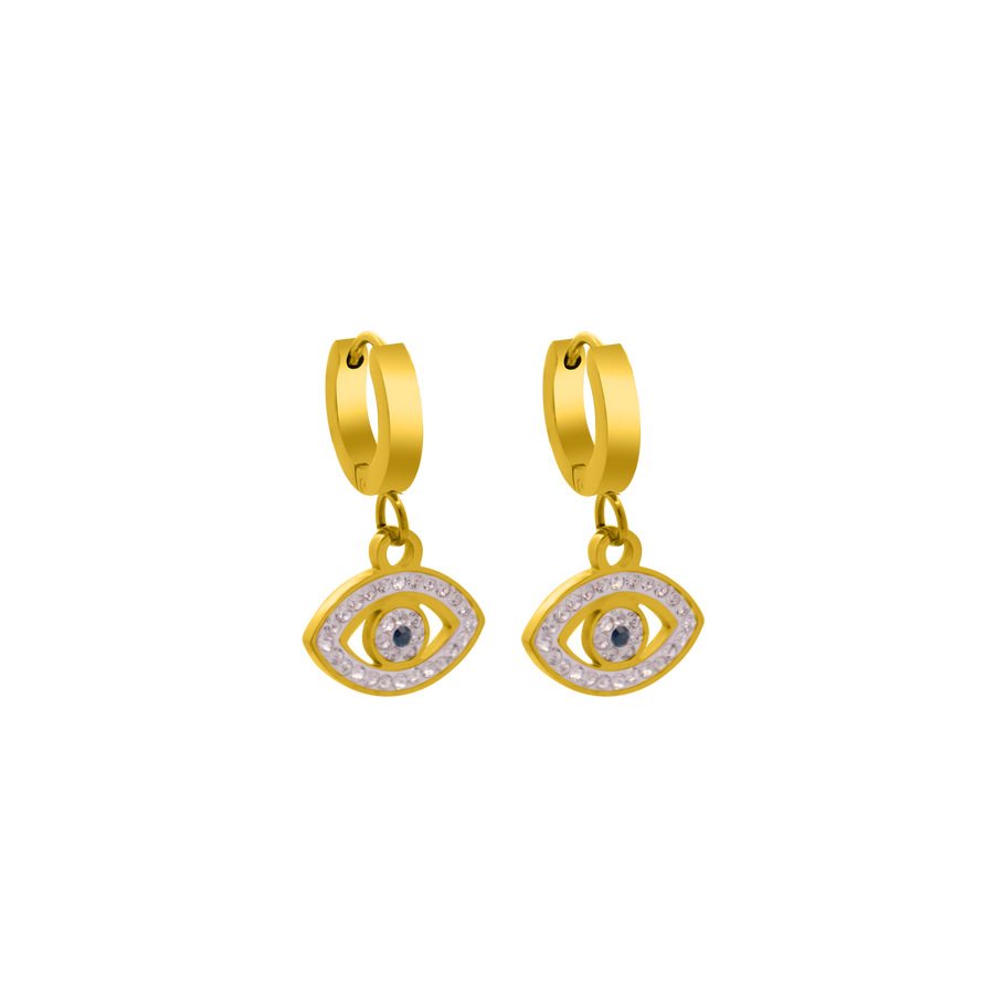 Casual Eye Ohrring 14K Vergoldet - Saini Jewelry