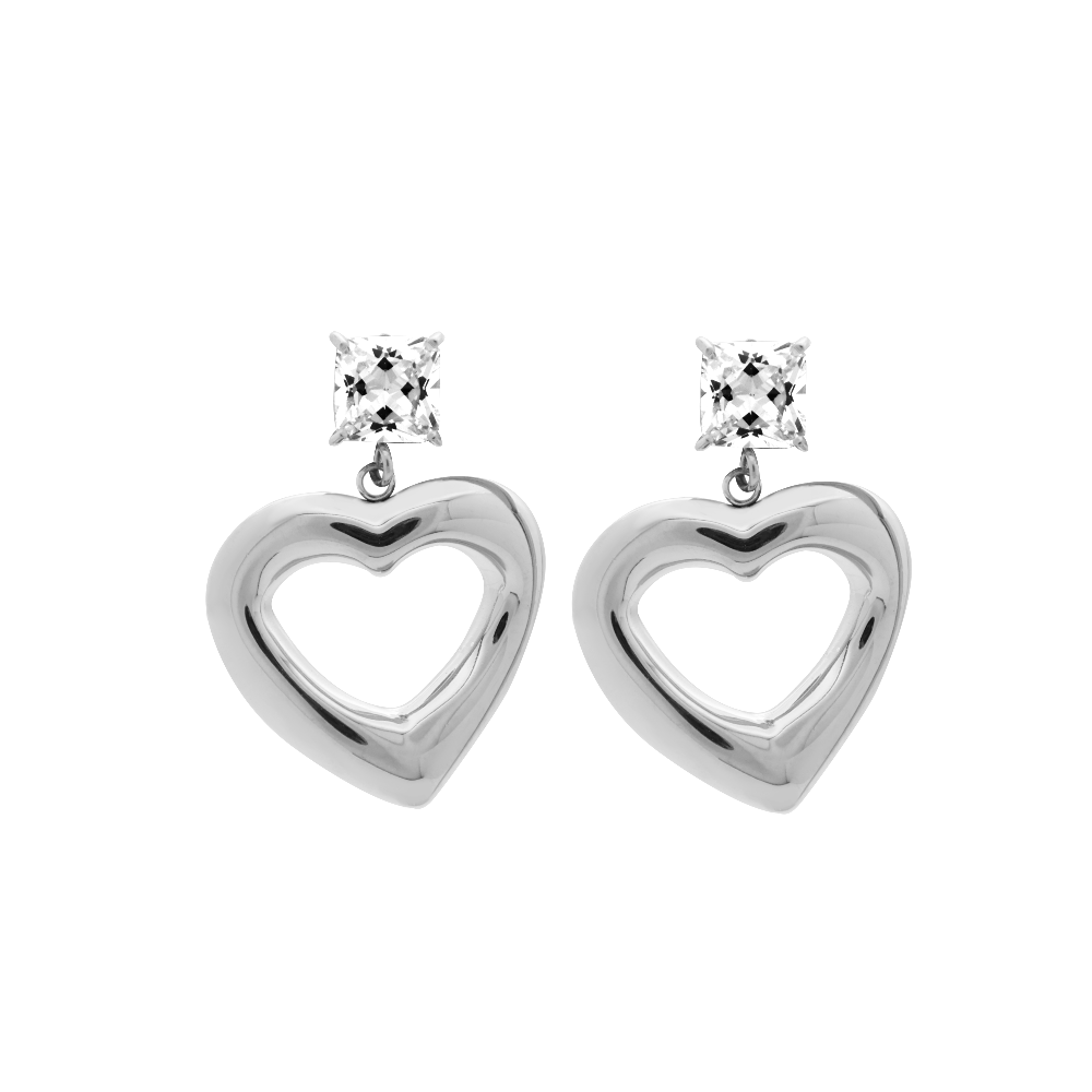 Stoneheart Ohrstecker 14K Vergoldet - Saini Jewelry