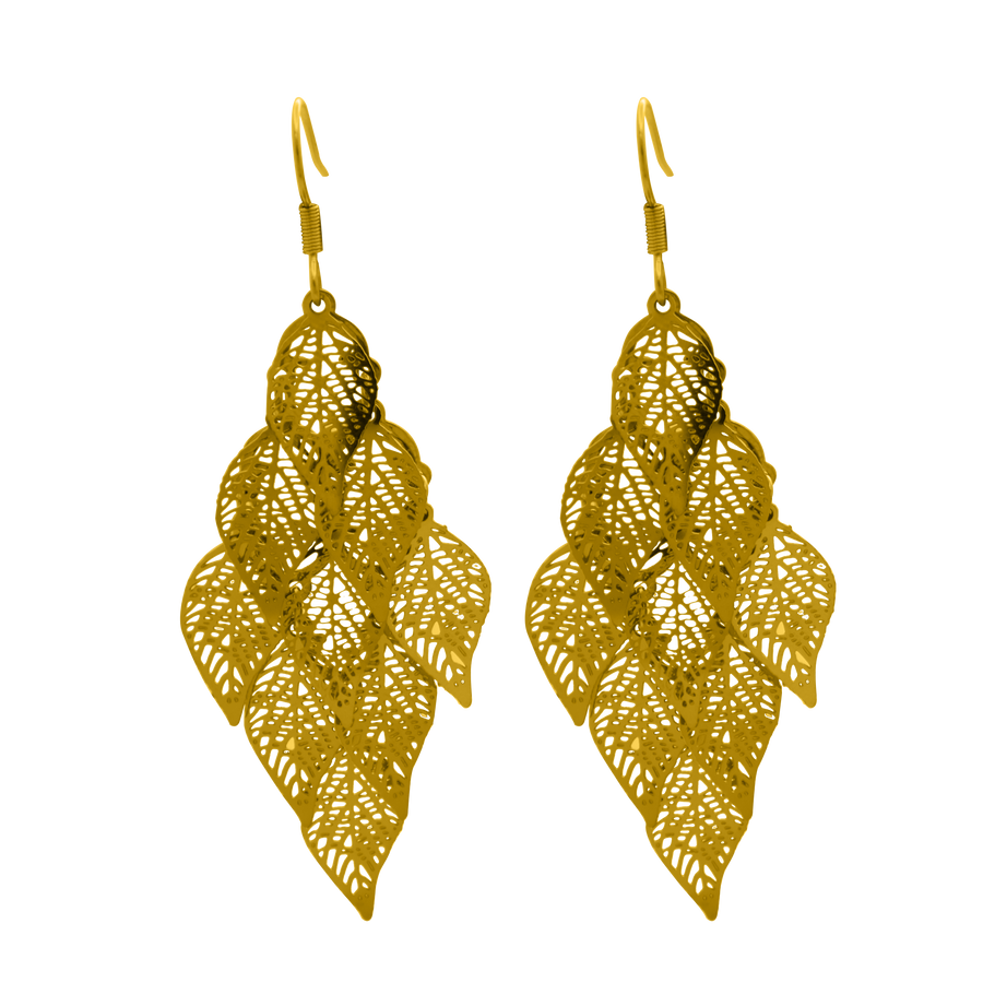 Leaf Large Ohrring - Saini Jewelry