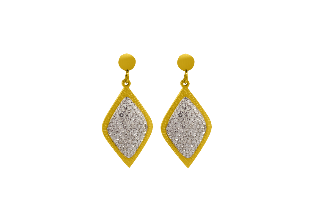 Lavish Rhombus Ohrstecker 18K Vergoldet - Saini Jewelry