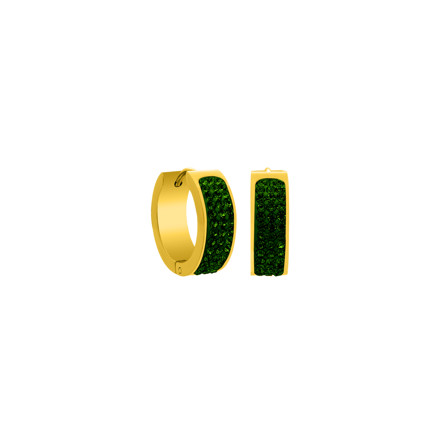 Emerald Queen Baby Huggie 14K Vergoldet - Saini Jewelry