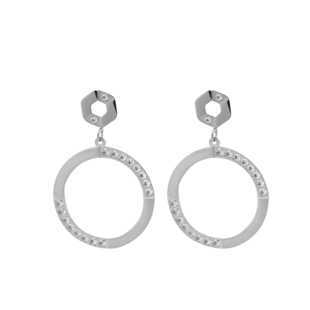 Pentagon Ohrstecker 14K Vergoldet - Saini Jewelry