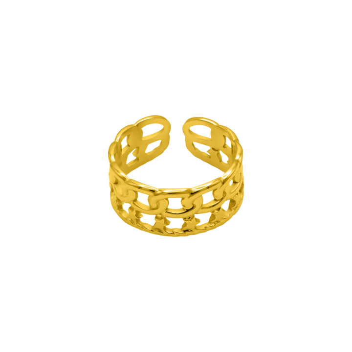 Double Chain Ring - Saini Jewelry