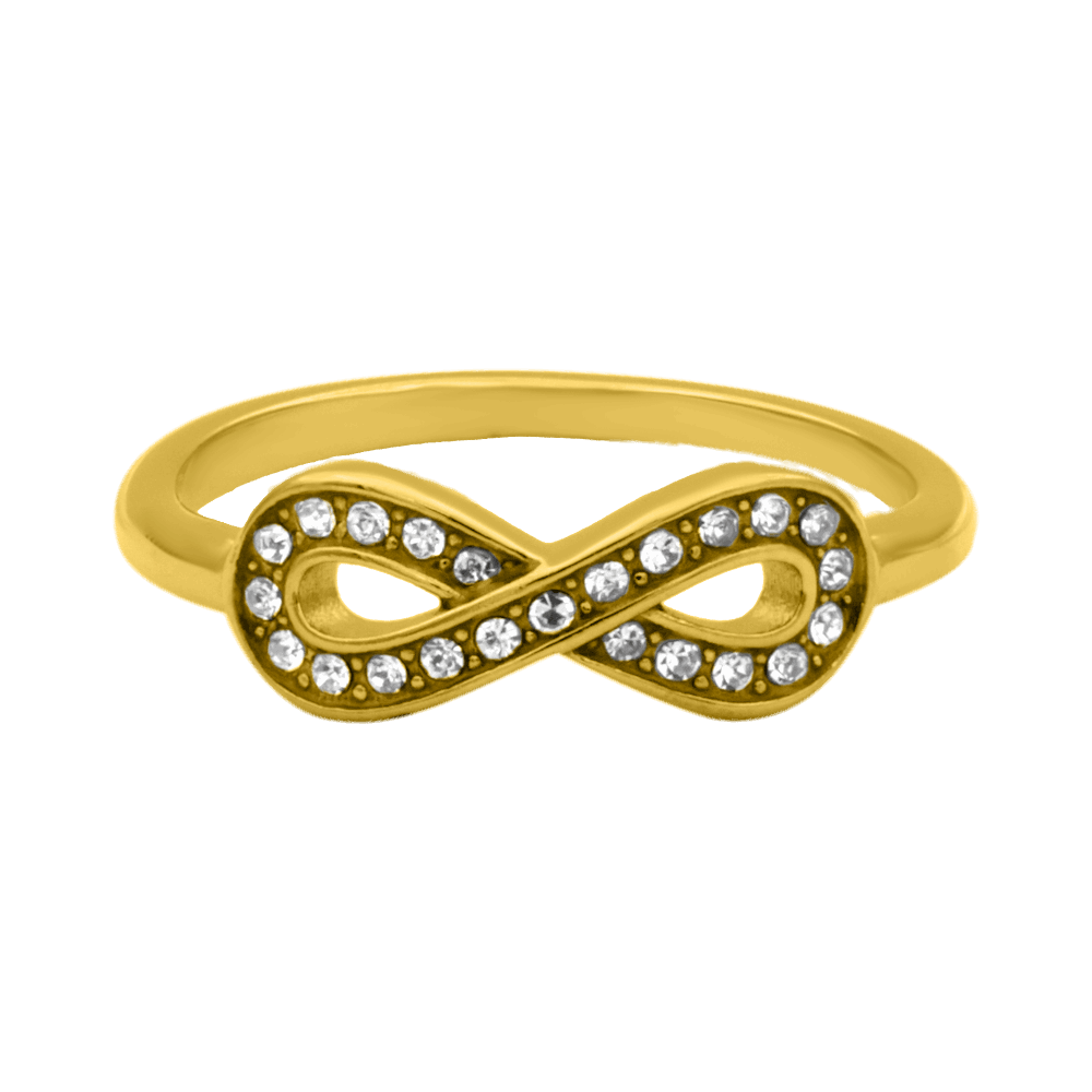Infinity Sign Ring 14K Vergoldet
