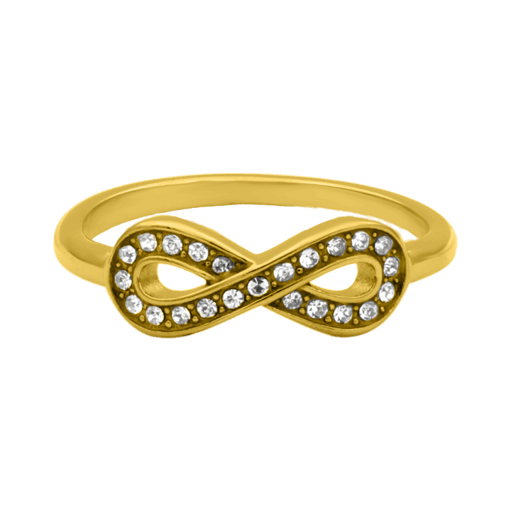 Infinity Sign Ring 14K Vergoldet