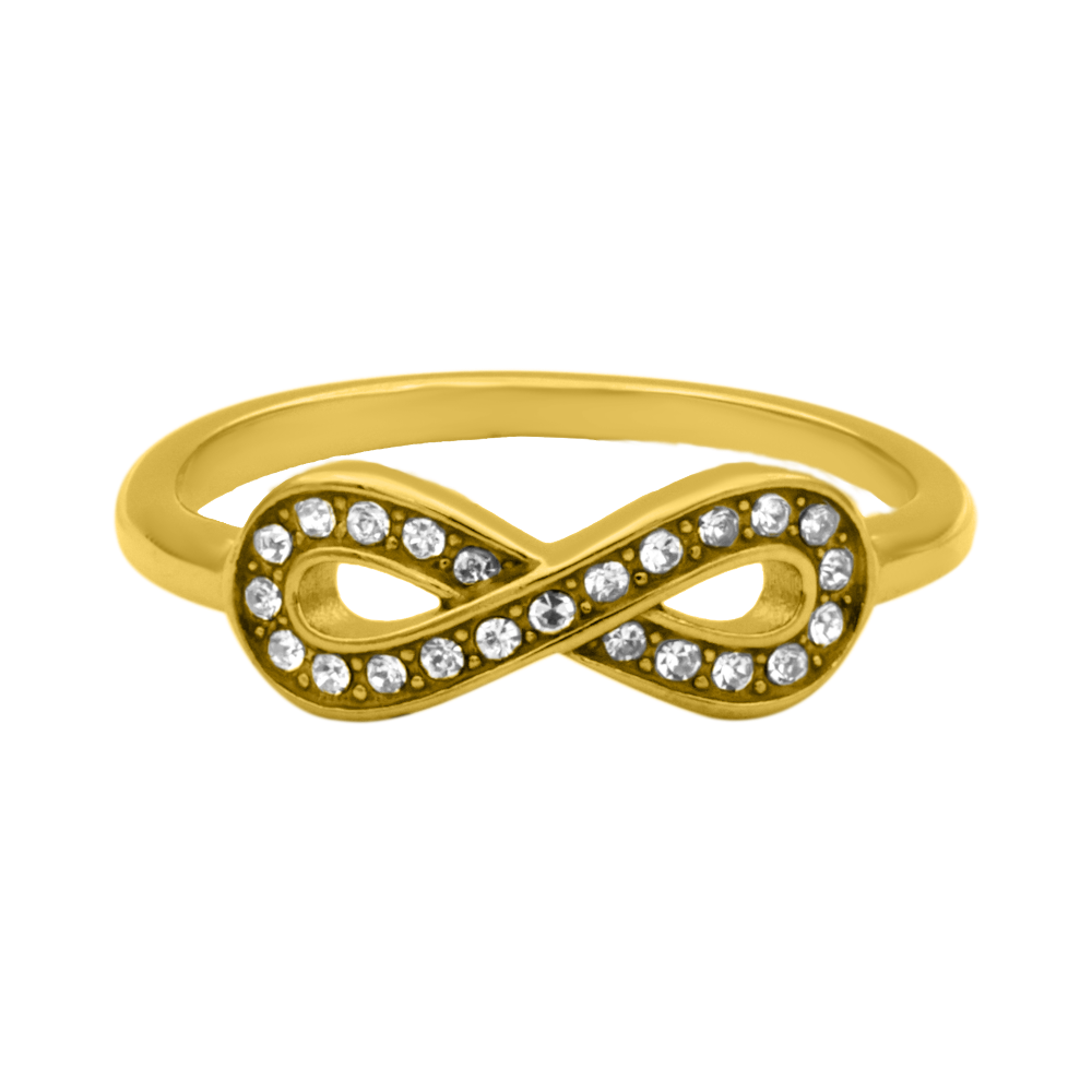 Infinity Sign Ring 14K Vergoldet