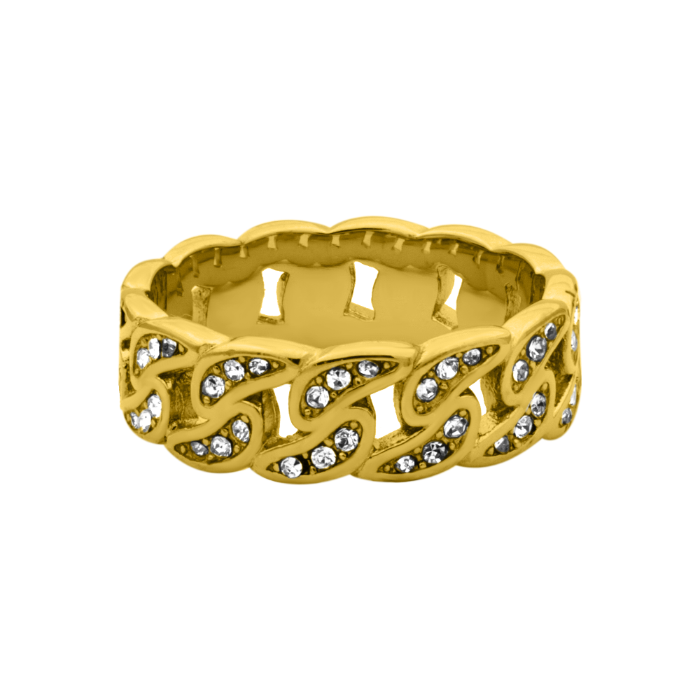 Deluxe Stone Ring 14K Vergoldet