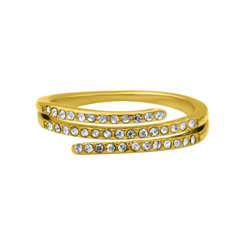 Classic Pave Ring 18K Vergoldet