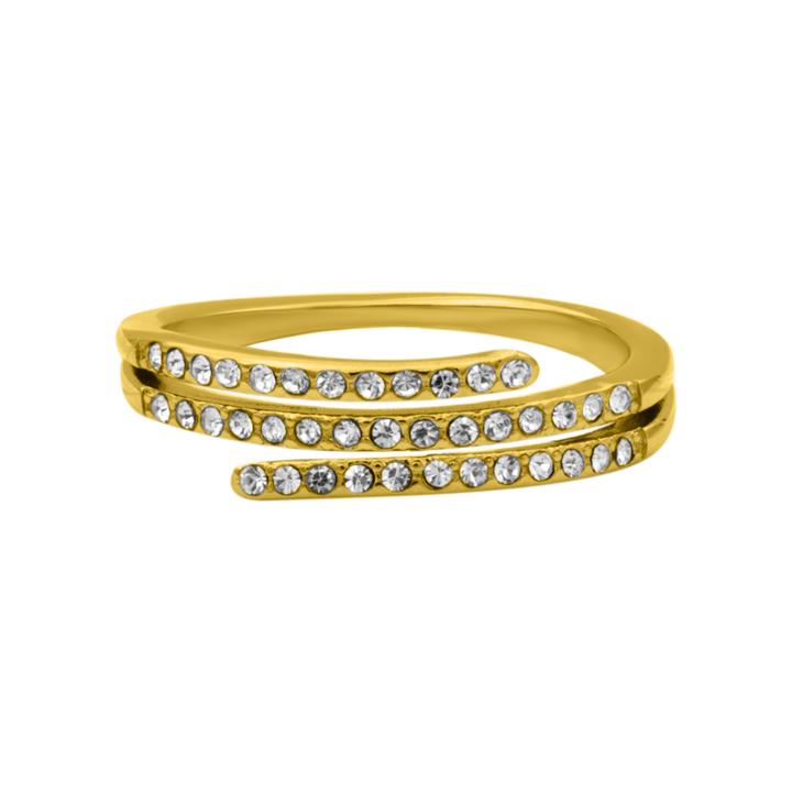 Classic Pave Ring 18K Vergoldet