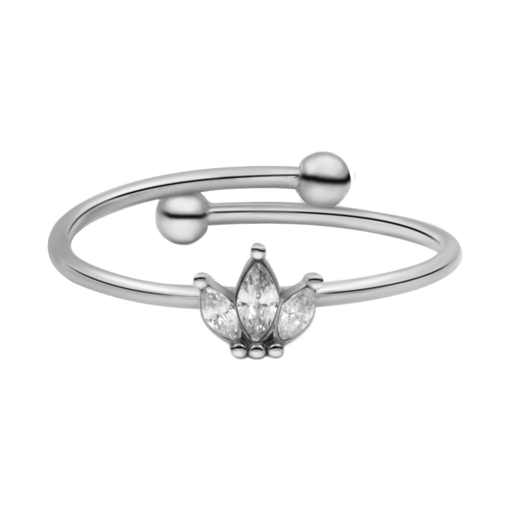 Lotus Ring 14K Vergoldet