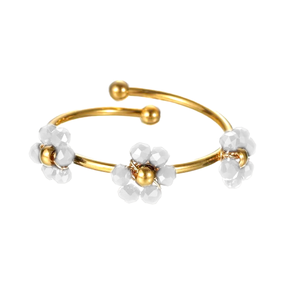 Flower Ring 18K Vergoldet