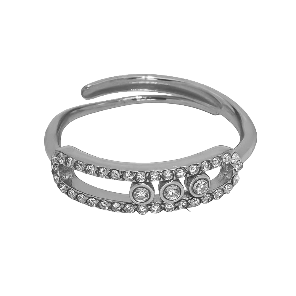 Pave Amour Ring 18K Vergoldet