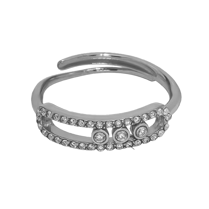 Pave Amour Ring 18K Vergoldet