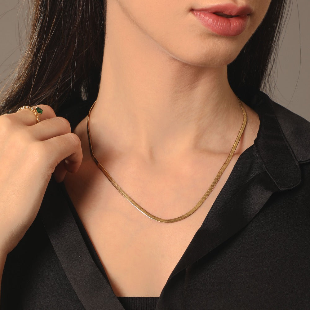 Sleek Kette 18K Vergoldet