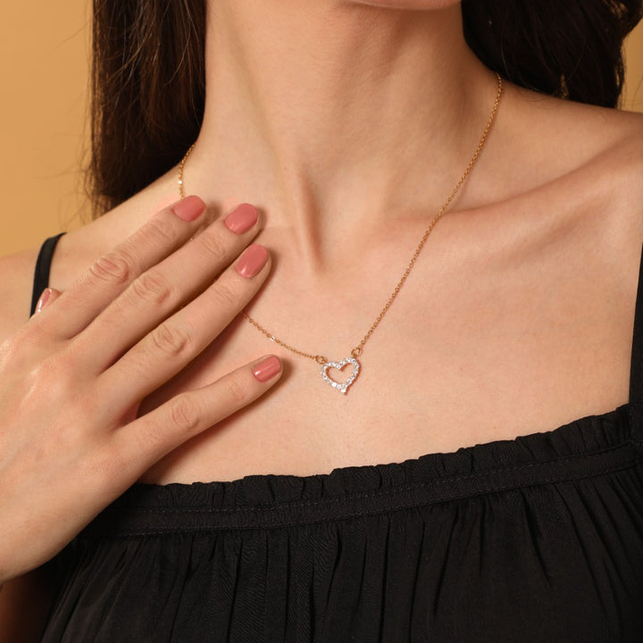 Cupido Heart Kette 14K Vergoldet