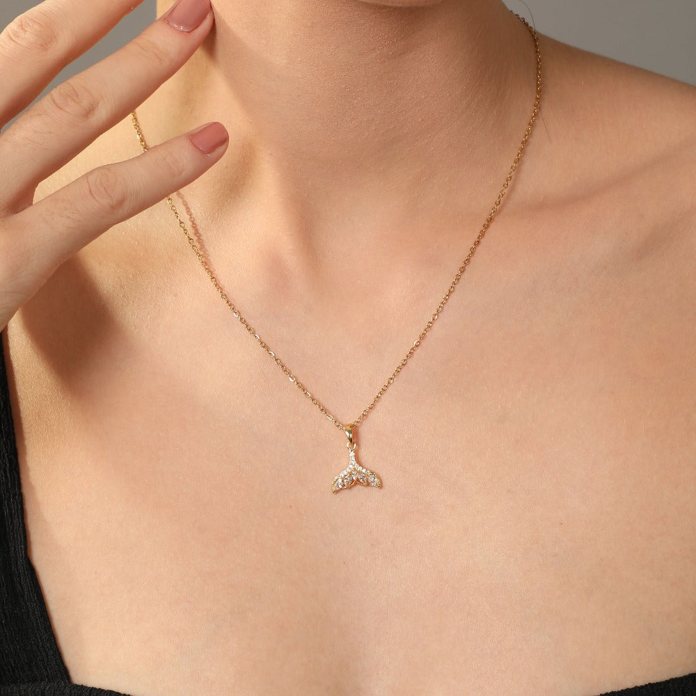 Sweet Fin Kette 14K Vergoldet