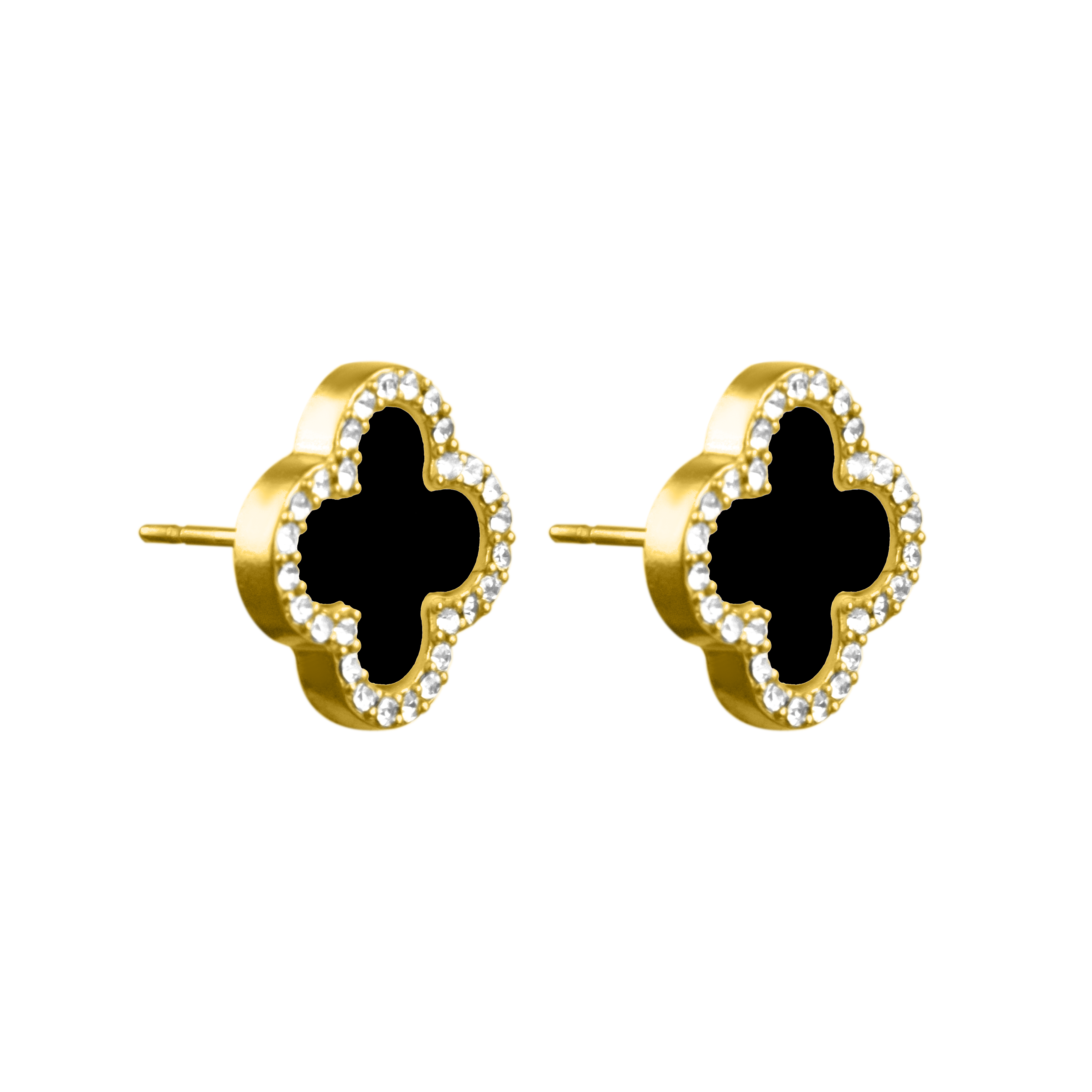 YAZILIND 18K Vergoldete Zirkonia-Band-Ohrringe – Elegantes Design, Für Frauen, Ideales Geschenk